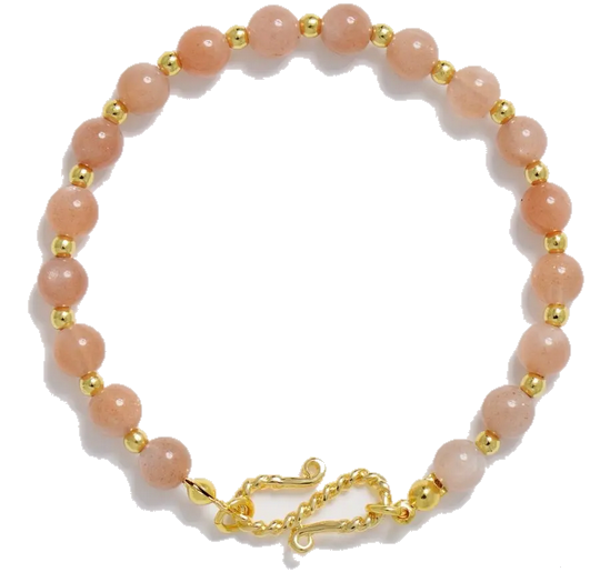 Bracelet d&#39;Élégance en Perle Naturelle Rose