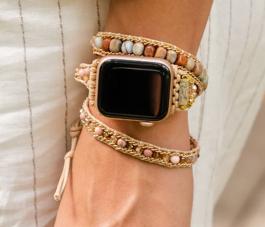 Bracelet pour Apple Watch en Jaspe Doux Pour Protection