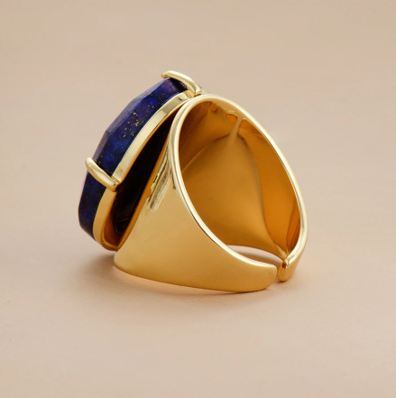 Bague de Sagesse en Lapis Lazuli : Un Gardien de l&#39;Harmonie Émotionnelle et de l&#39;Équilibre Intérieur