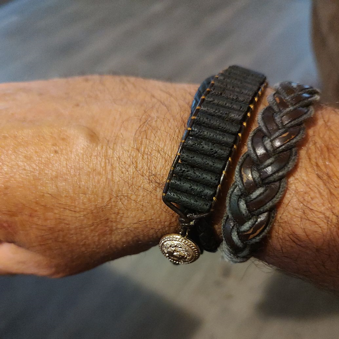 Bracelet Mixte en Pierre de Lave | Énergie Vitale pour une Connexion à la Terre