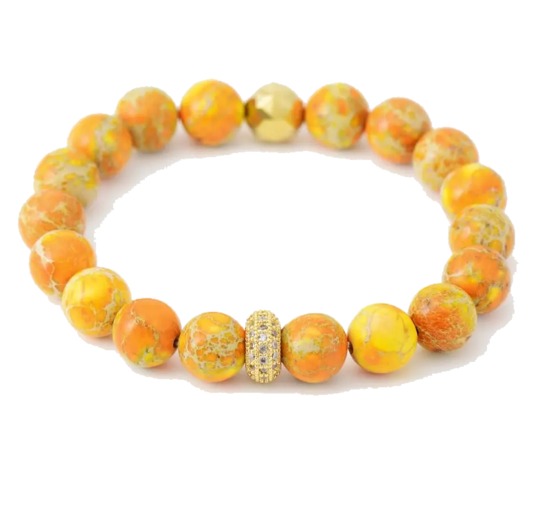 Bracelet de Sérénité &quot;Jaspe Jaune&quot;