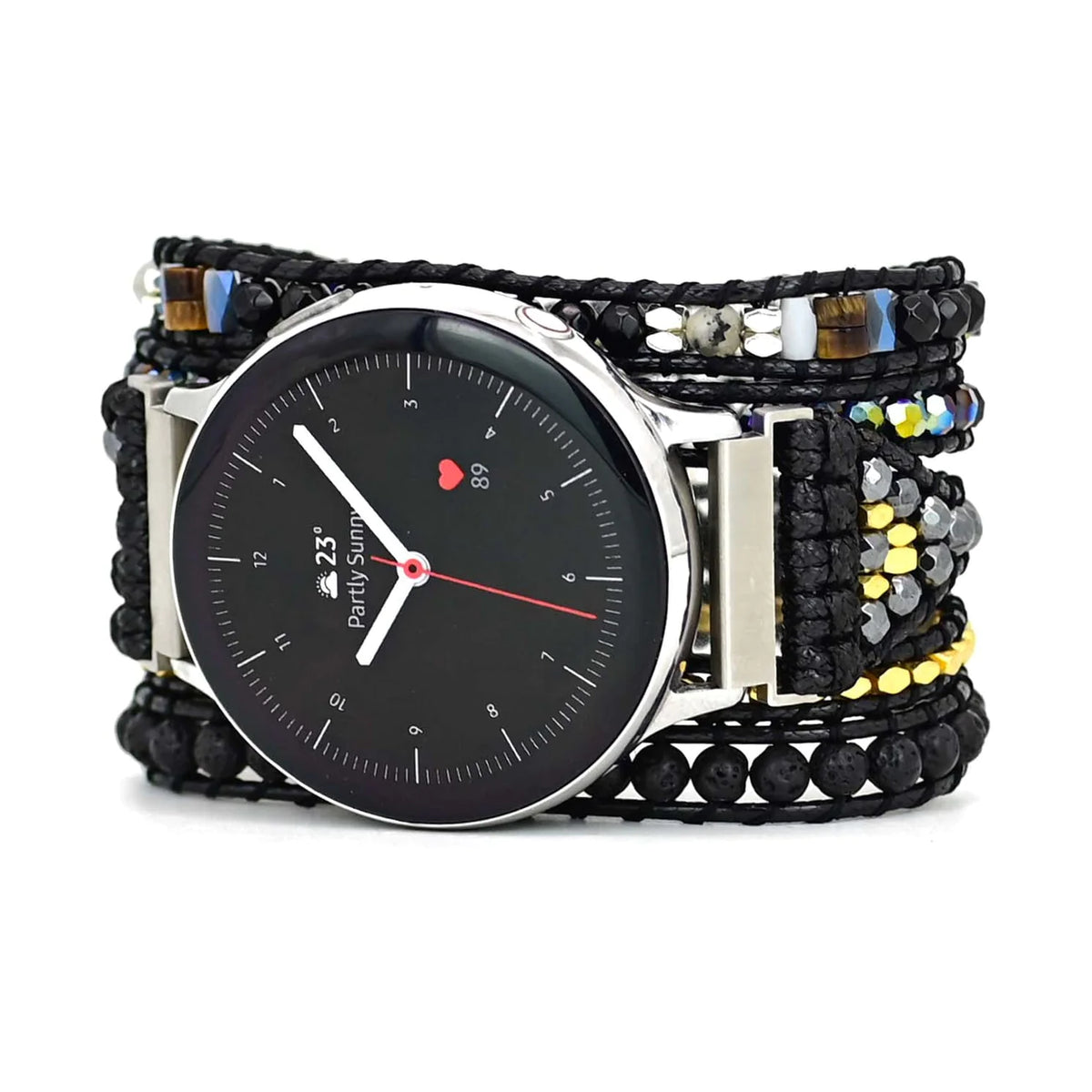 Bracelet de Montre Nuit Sombre pour Samsung Galaxy ou Garmin