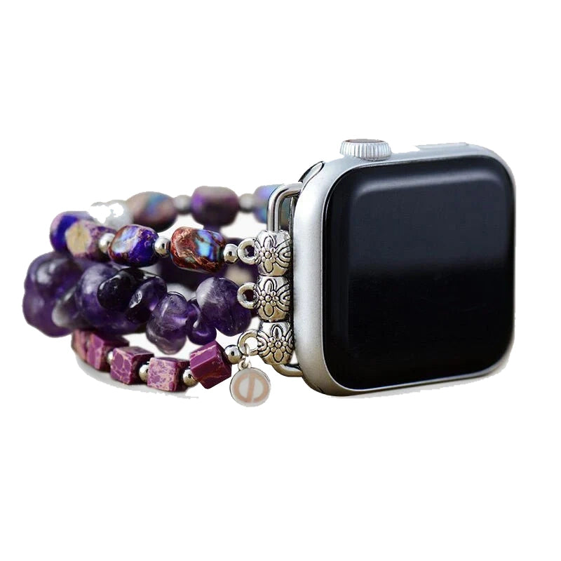 Bracelet Extensible Royal Améthyste pour Apple Watch