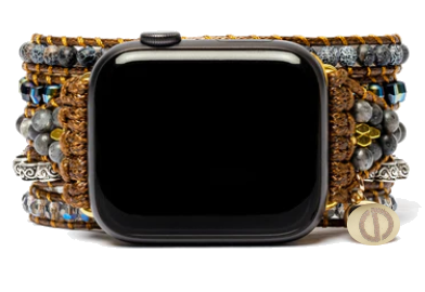 Bracelet pour Apple Watch &quot;Onyx Clair de Lune&quot; Pour Protection