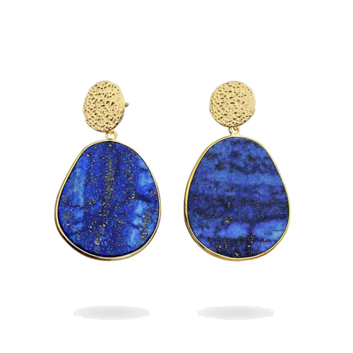 boucle d'oreille en lapis lazuli